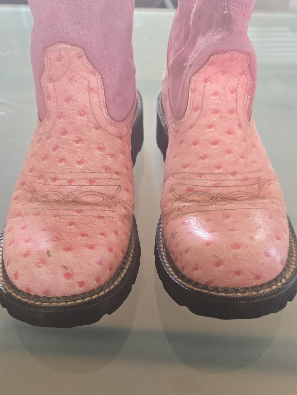 Ariat Pink Women's Western Pull-On Heeled Boots - Picture 2 of 11